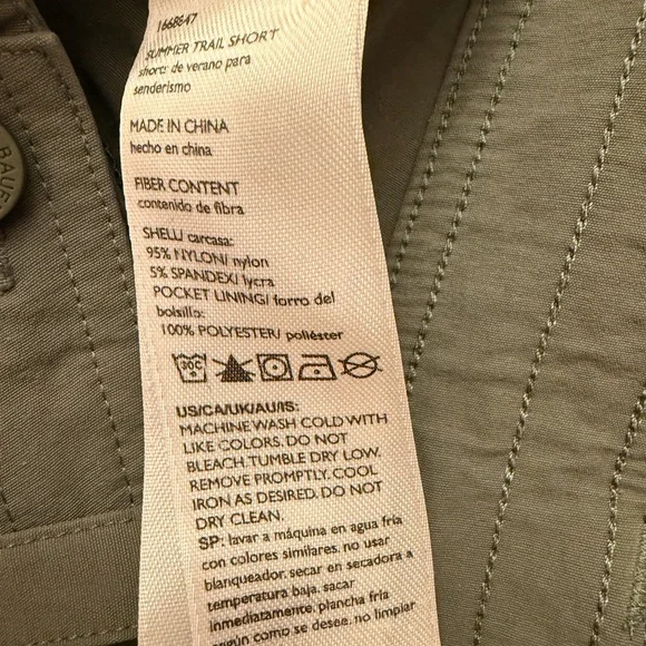 Eddie Bauer Olive Green Cargo Shorts - Picture 5 of 5